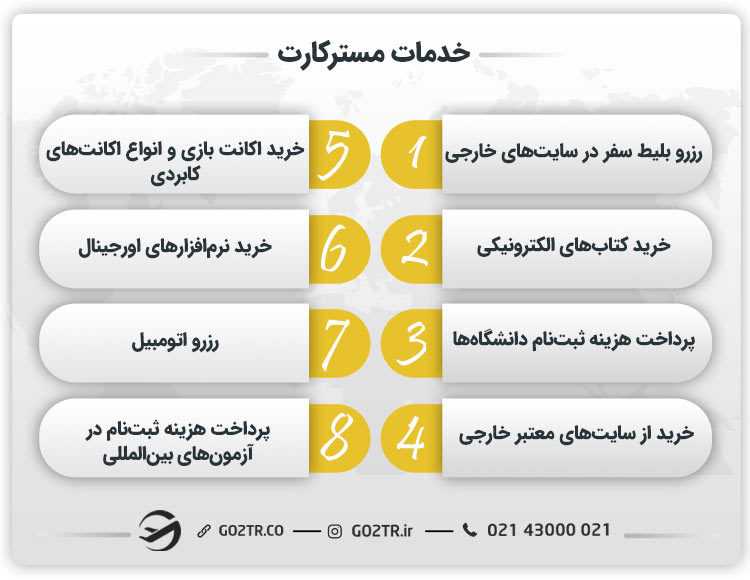 خدمات مسترکارت