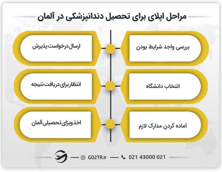 مراحل اپلای برای تحصیل دندانپزشکی در آلمان