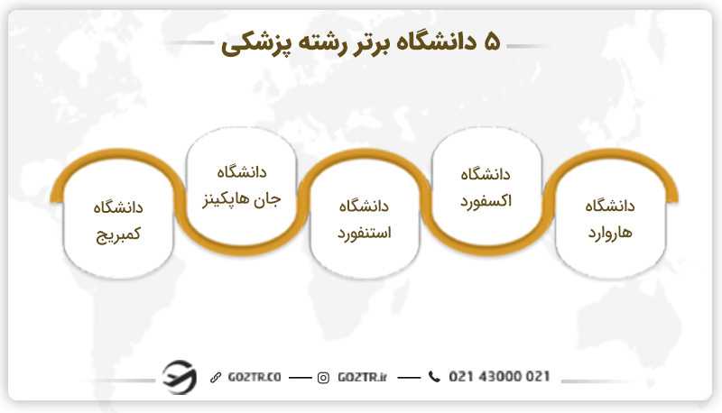 دانشگاه های برتر رشته پزشکی