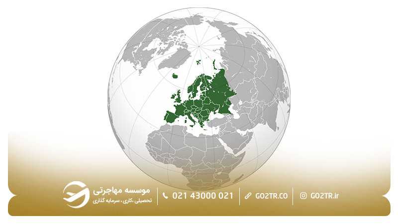 نقشه اروپا
