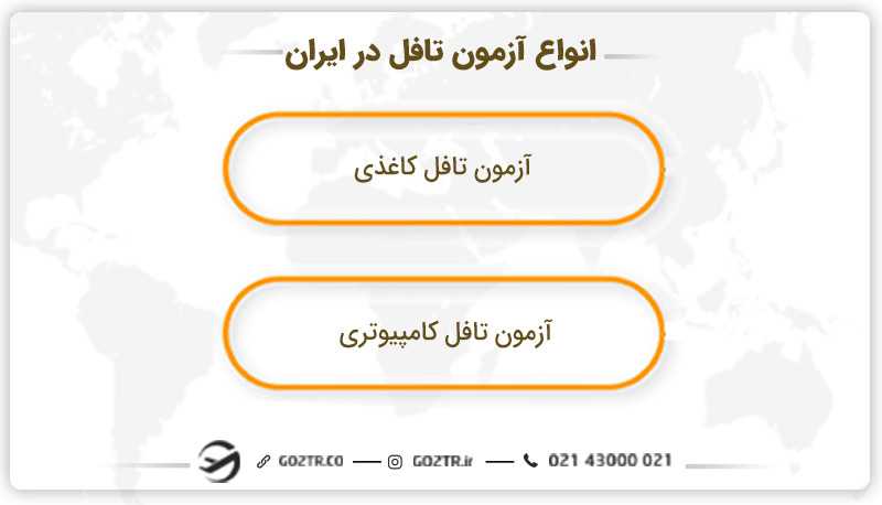 انواع آزمون تافل