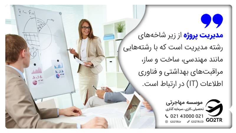رشته مدیریت پروژه و ارتباط آن با سایر رشته‌ها