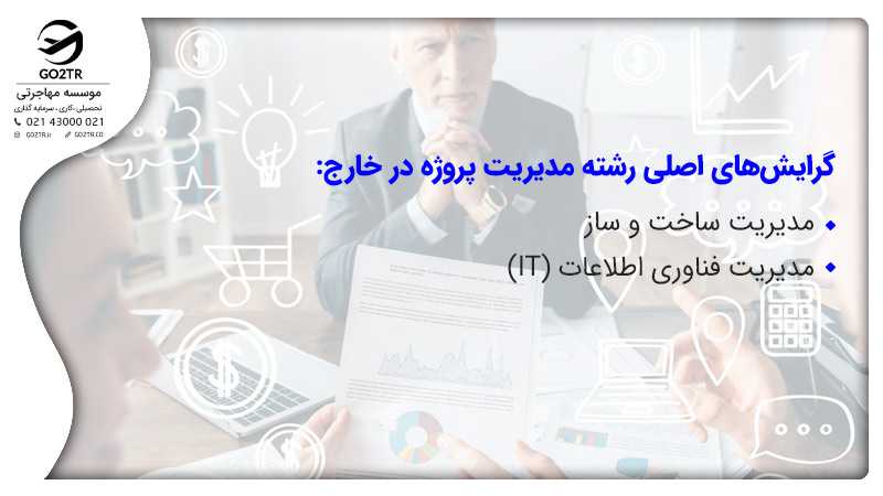 گرایش های رشته مدیریت پروژه