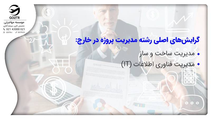 گرایش های رشته مدیریت پروژه