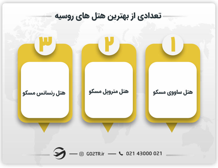 تعدادی از بهترین هتل های روسیه