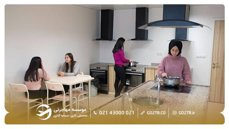 نمایی از خوابگاه دانشگاه حاجت تپه
