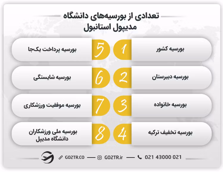 تعدادی از بورسیههای دانشگاه مدیپول استانبول