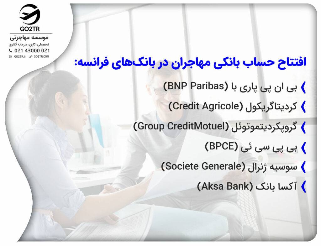 افتتاح حساب بانکی مهاجران در بانک‌های فرانسه
