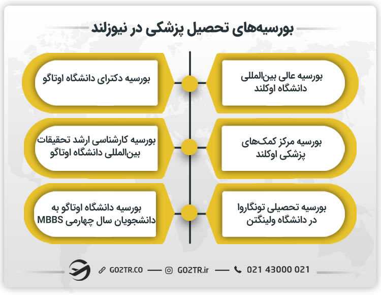 بورسیه های تحصیل پزشکی در نیوزلند