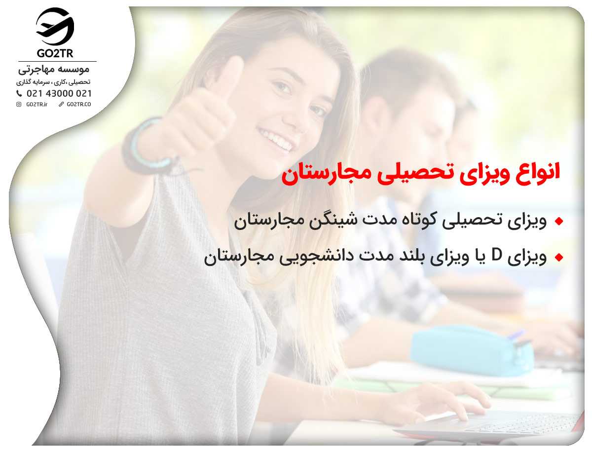 اقامت مجارستان و انواع ویزای تحصیلی