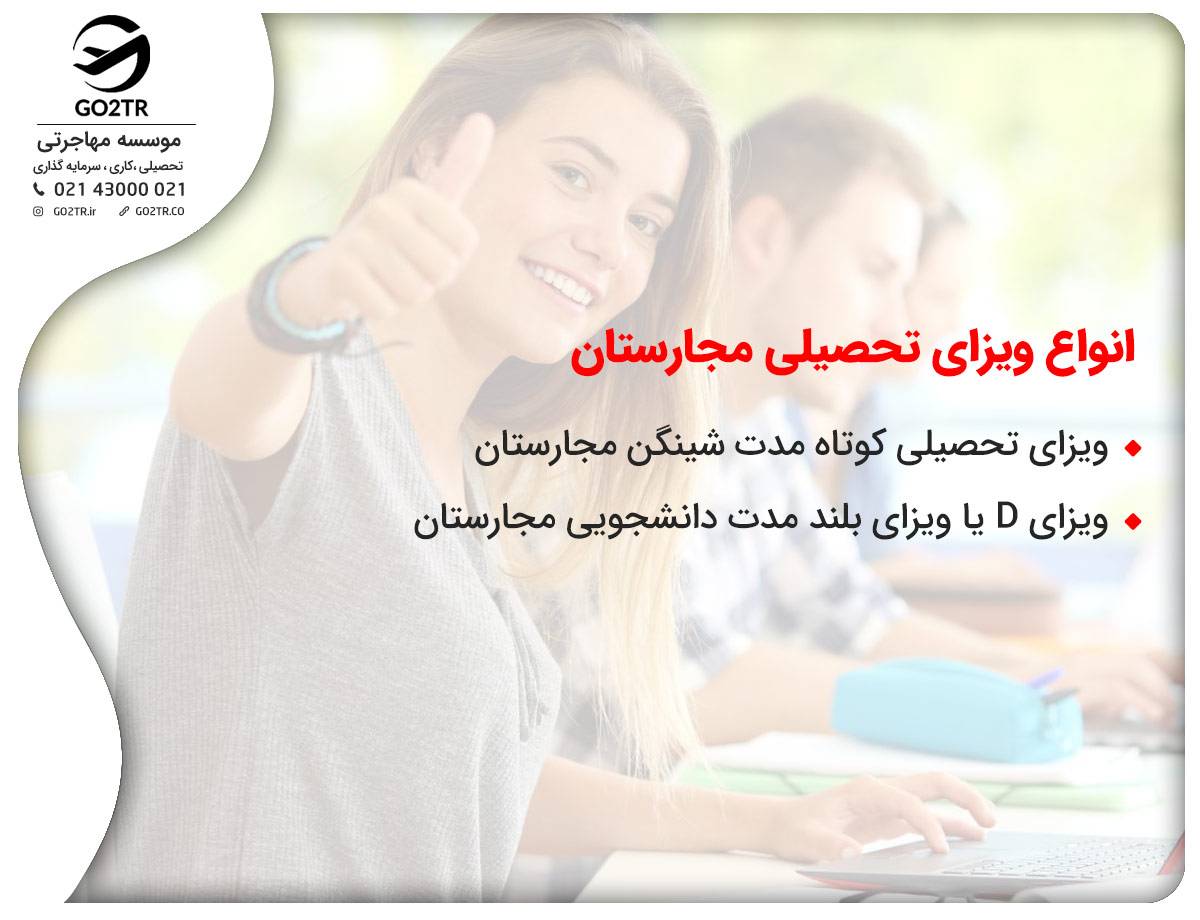 اقامت مجارستان و انواع ویزای تحصیلی