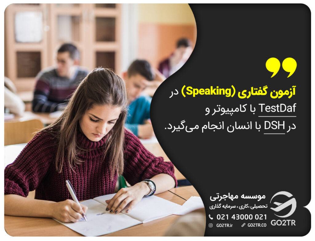 مقایسه آزمون گفتاری در آزمون‌های testDaf و DSH