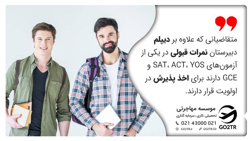 مدارک لازم برای پذیرش در دانشگاه ایستینه استانبول