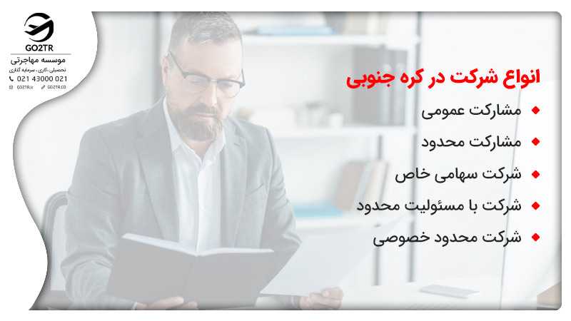 انواع شرکت در کره جنوبی