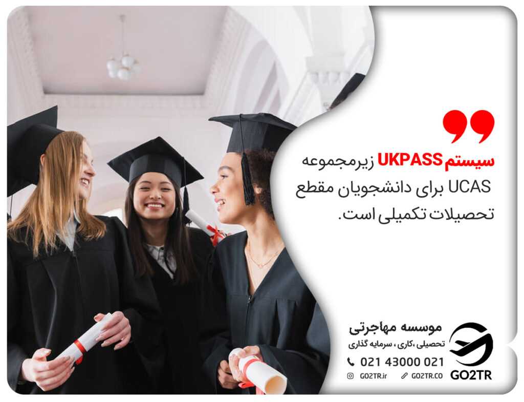 سیستم UKPASS زیر مجموعه سیستم UCAS