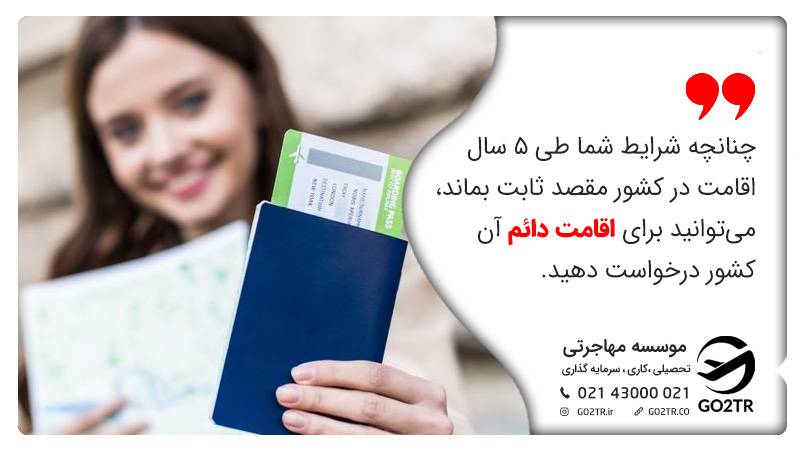 اقامت دائم با مهاجرت از طریق تمکن مالی