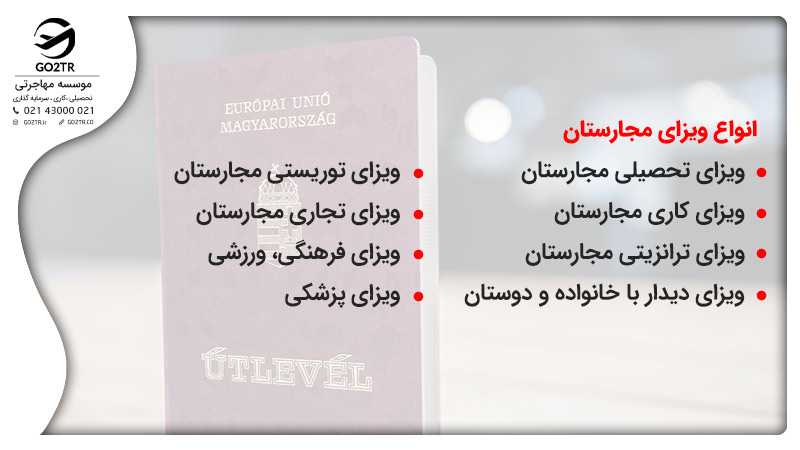 انواع ویزای مجارستان
