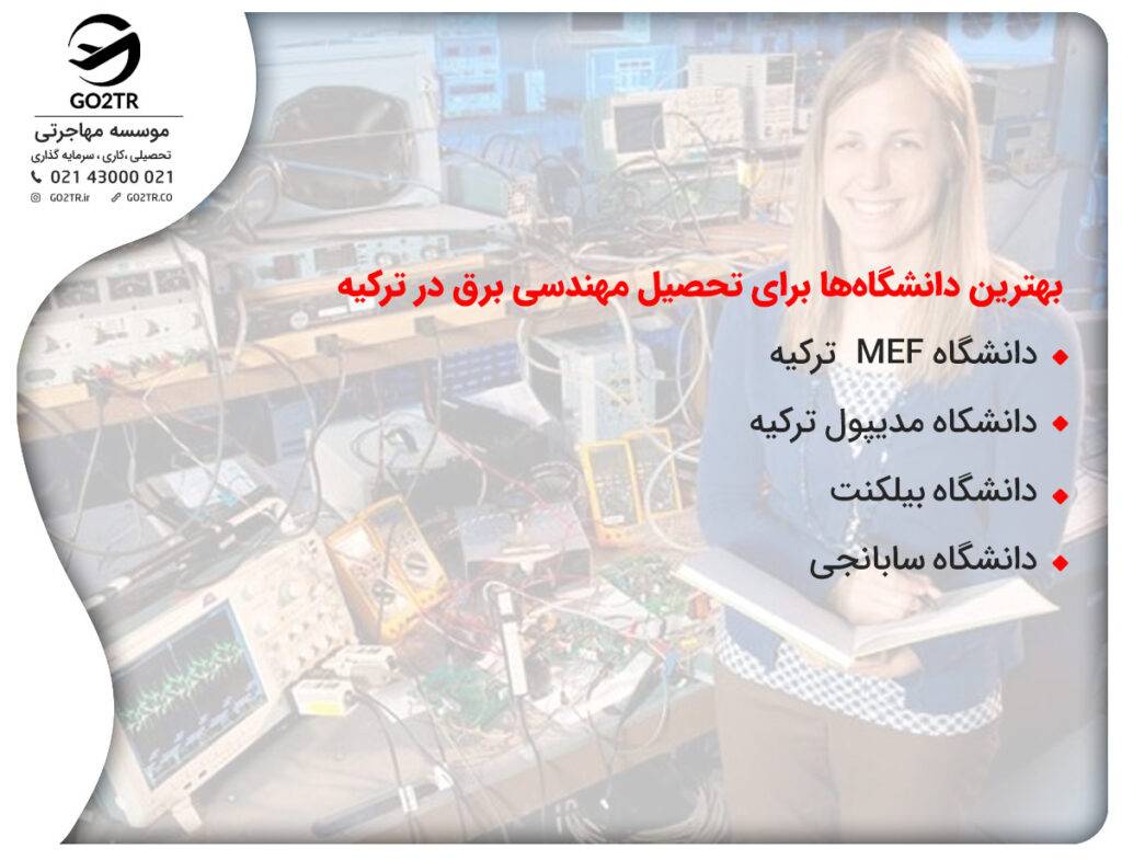 بهترین دانشگاه‌های رشته مهندسی برق ترکیه