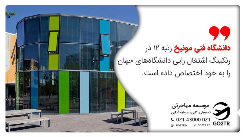 رتبه دنشگاه فنی مونیخ در رنکینگ اشتغال زایی