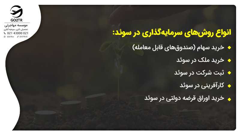 روش های سرمایه گذاری در سوئد