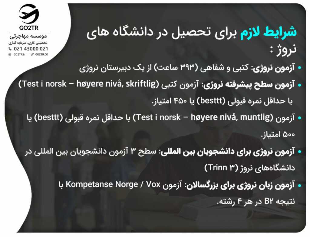 اعزام دانشجو به نروژ از طریق کمک هزینه تحصیلی