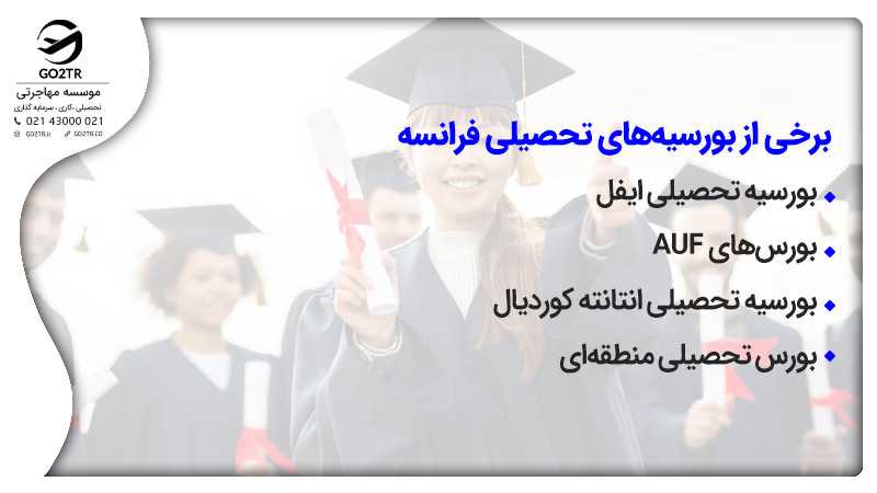 علاوه بر امکان تحصیل رایگان در فرانسه، شما به عنوان دانشجوی تحصیلات تکمیلی، به طیف گستردهای از بورسهای تحصیلی دسترسی خواهید داشت.