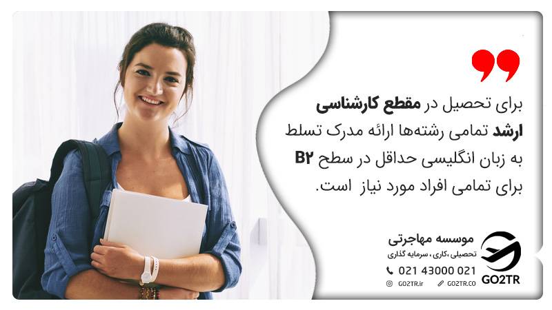 ملزومات زبان دانشگاه کا فوسکاری ایتالیا در مقطع کارشناسی ارشد 