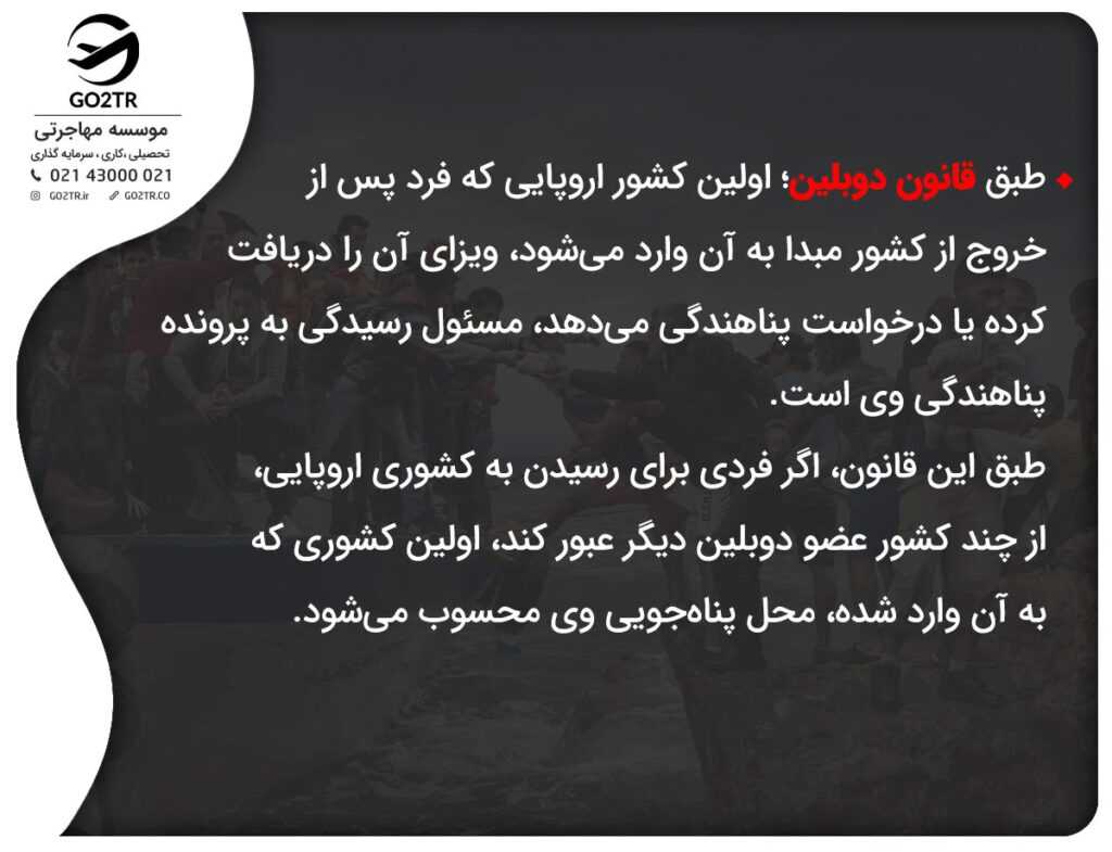 قانون دوبلین درخصوص پناهندگی با ورود قانونی