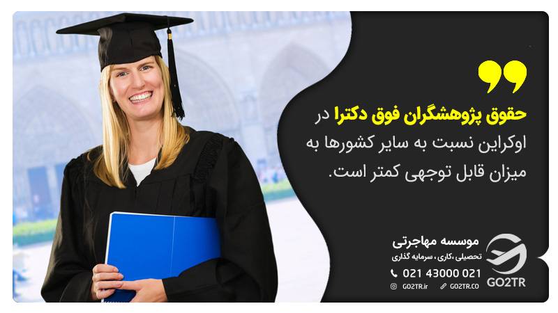 دستمزد فوق دکترا در اوکراین