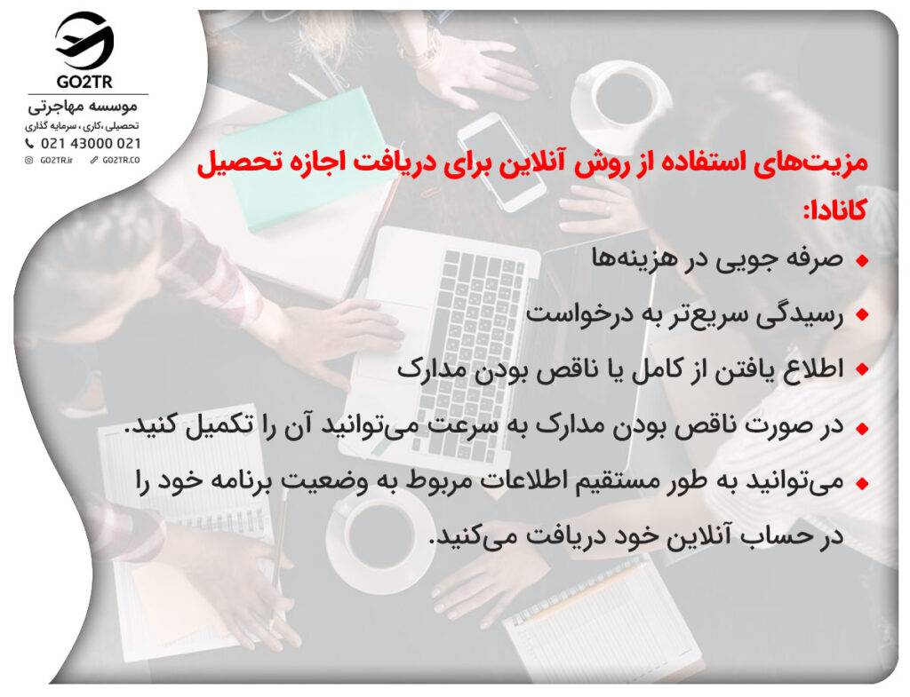 اجازه تحصیل کانادا و مزیت درسافت ان به صورت آنلاین