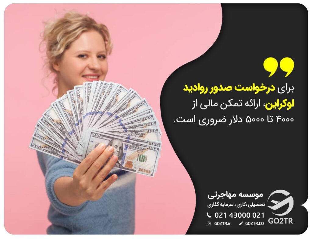 سفارت اوکراین و تمکن مالی ویزای اوکراین