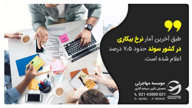اخذ اقامت سوئد از طریق کار