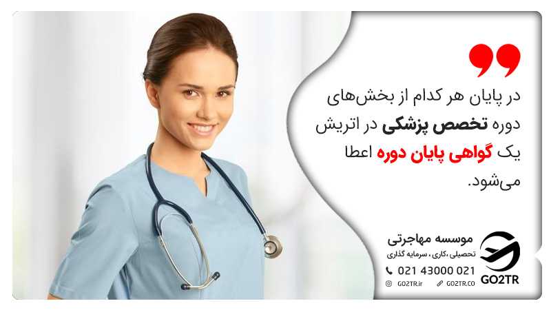 گواهی پایان هر دوره تخصص پزشکی در اتریش