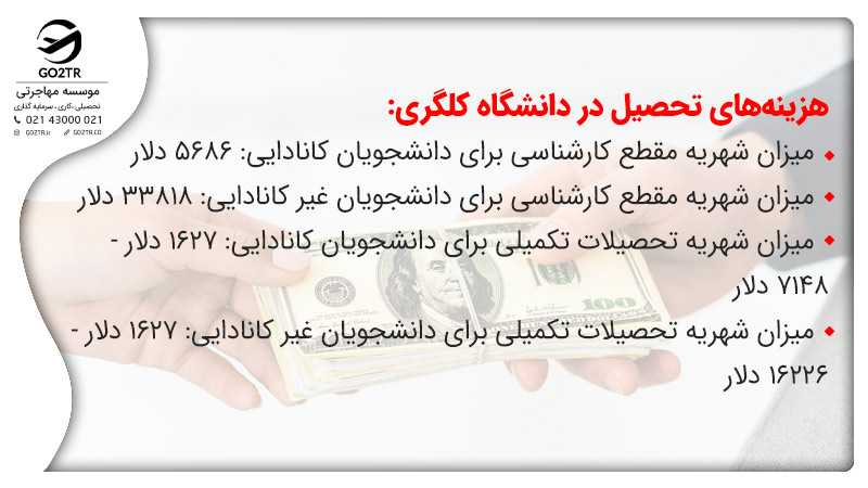 هزینه تحصیل در دانشگاه کلگری کانادا