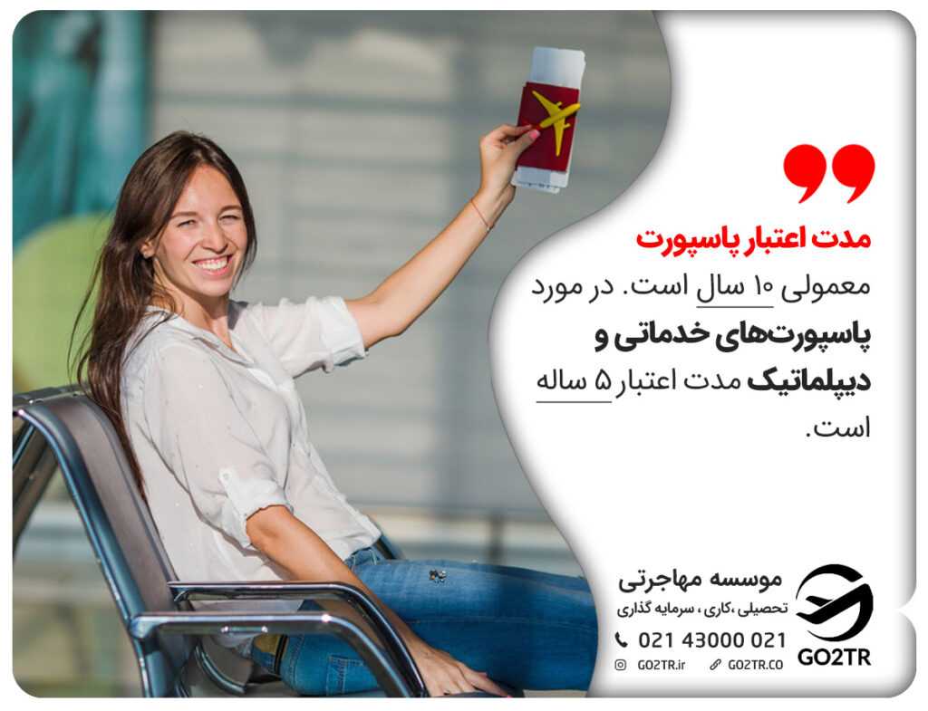 مدت اعتبار انواع پاسپورت اتریش