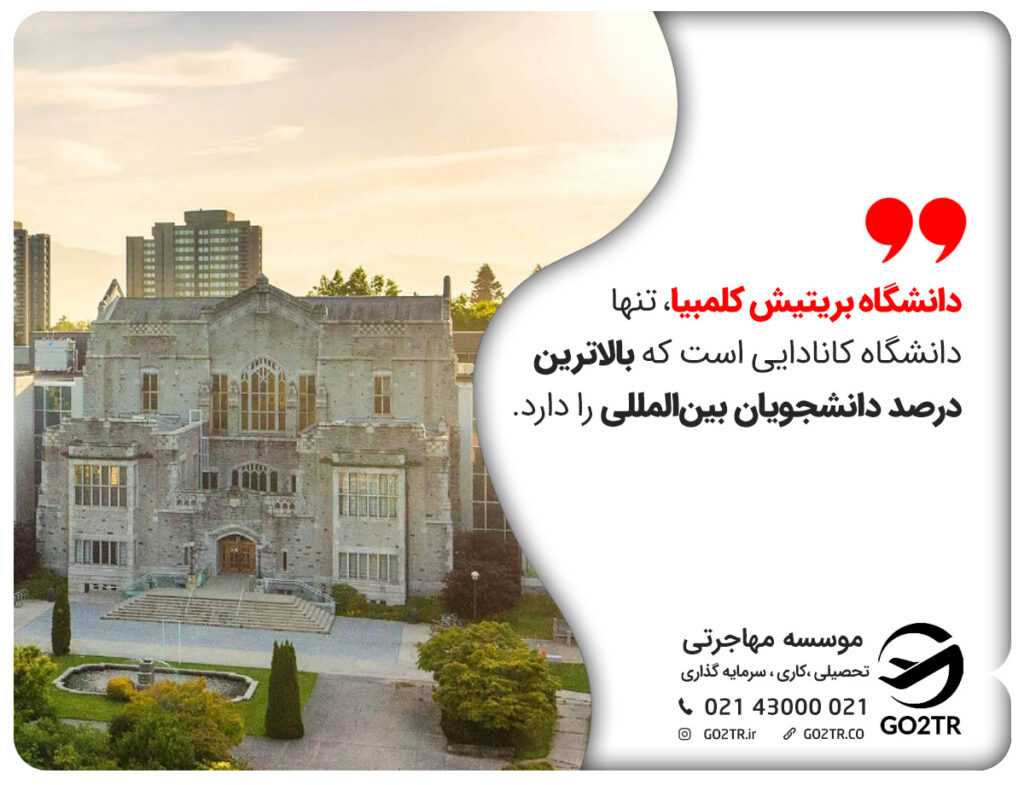 دانشگاه بریتیش کلمبیا یکی از ارزان ترین دانشگاه های کانادا است