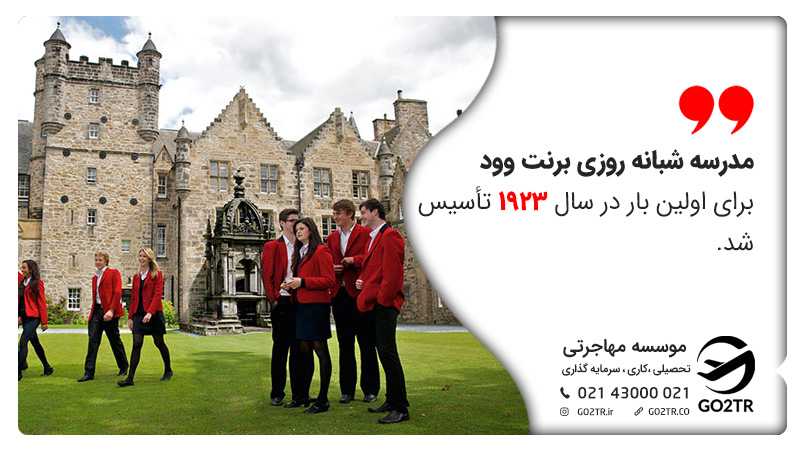 تاریخچه مدرسه شبانه روزی برنت وود