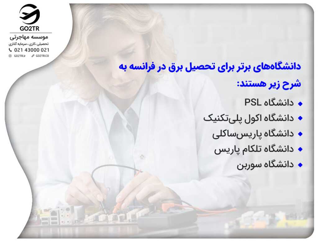 دانشگاههای مهندسی برق در فرانسه