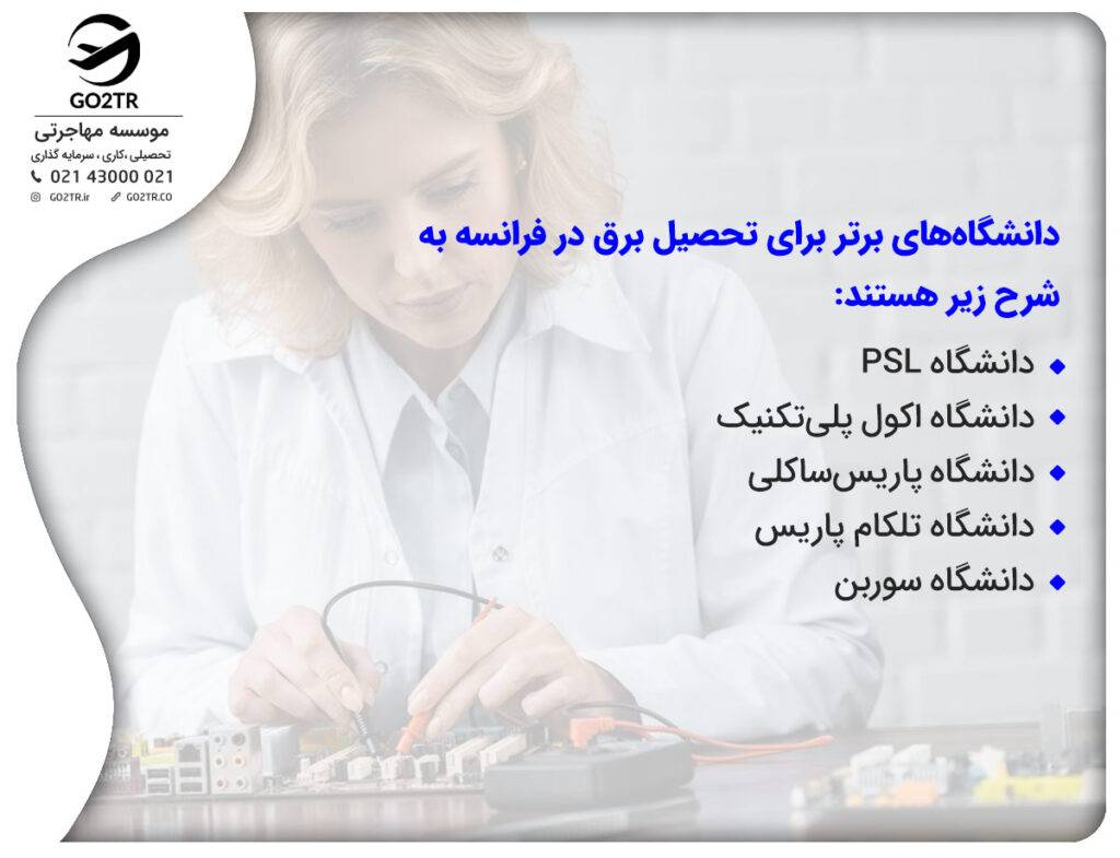 دانشگاه‌های مهندسی برق در فرانسه