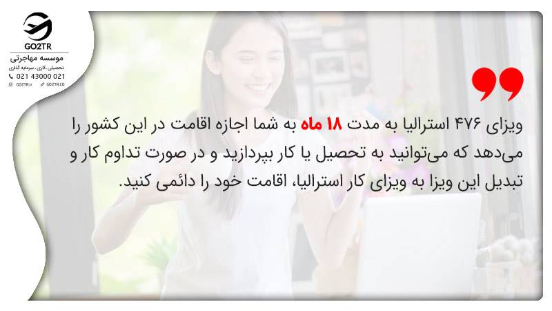 اعتبار ویزای ۴۷۶ استرالیا