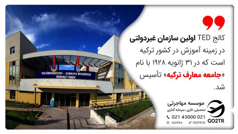 کالج های ترکیه و کالج تد