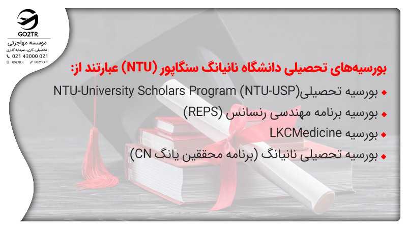 بورسیههای تحصیلی دانشگاه نانیانگ سنگاپور (NTU)