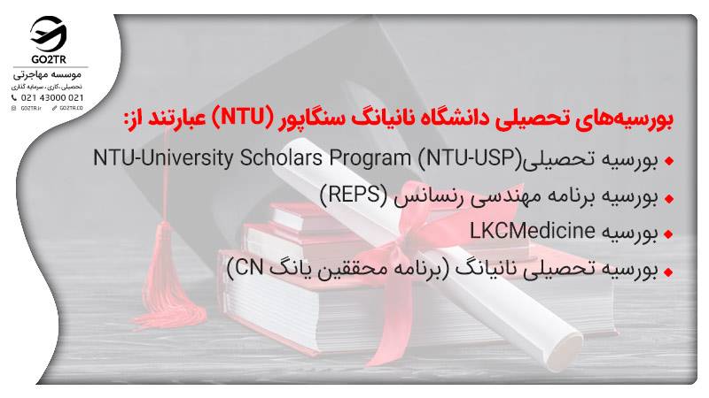 بورسیه‌های تحصیلی دانشگاه نانیانگ سنگاپور (NTU)