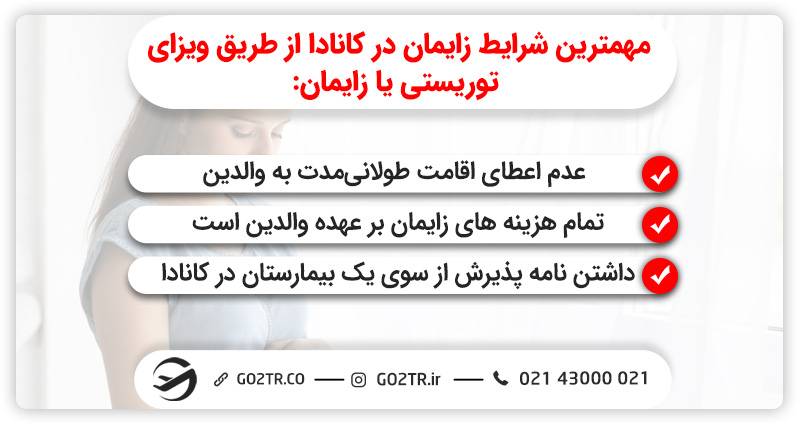 شرایط زایمان در کانادا