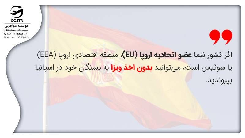 شرایط اخذ ویزای همراه اسپانیا