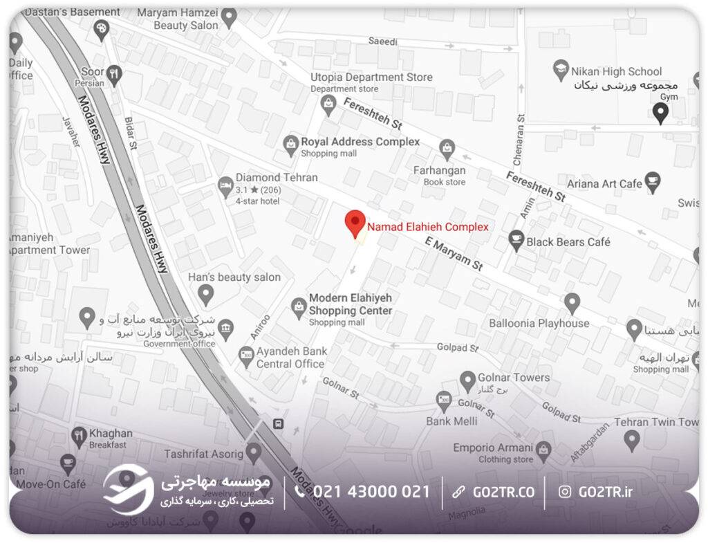 آدرس مرکز رسمی ویزای روسیه در ایران