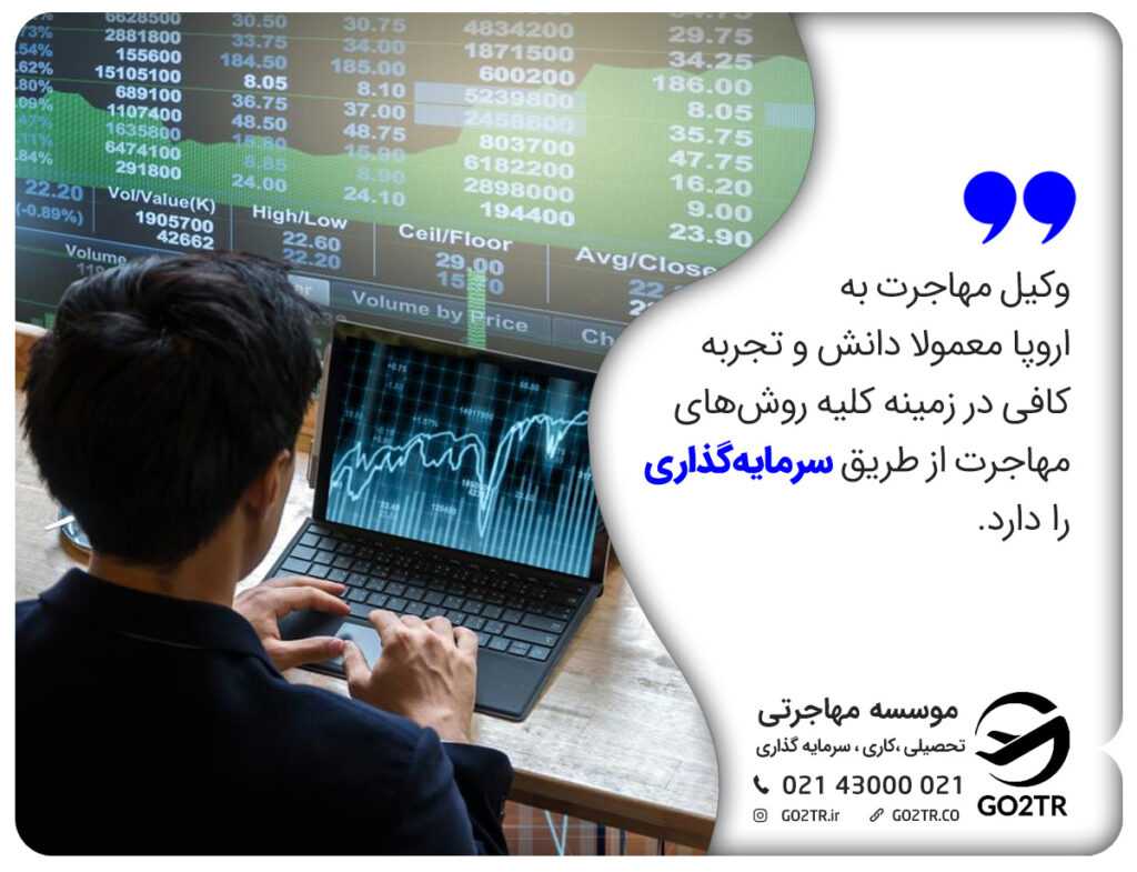وکیل مهاجرت به اروپا و سرمایه گذاری در خارج با کمک وکیل