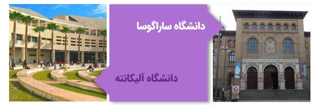 دانشگاه ساراگوسا و دانشگاه آلیکانته