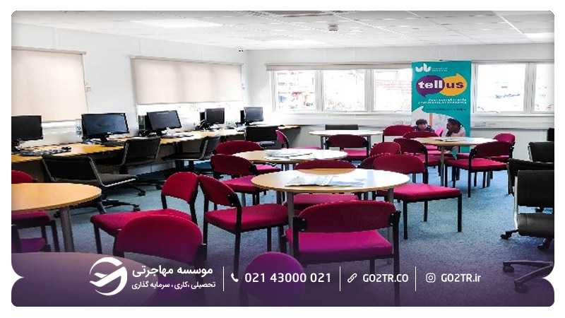 محیط یادگیری عمومی در پردیس دانشگاه بدفوردشایر
