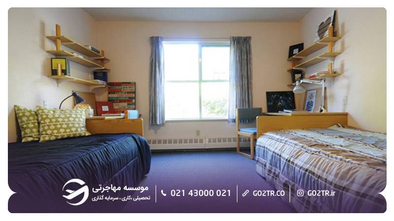 اتاق دو نفره خوابگاه کاپیلانو